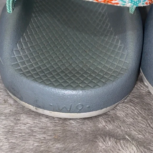 1229 Chaco Women's Aqua and Gray Sandals - Picture 6 of 9